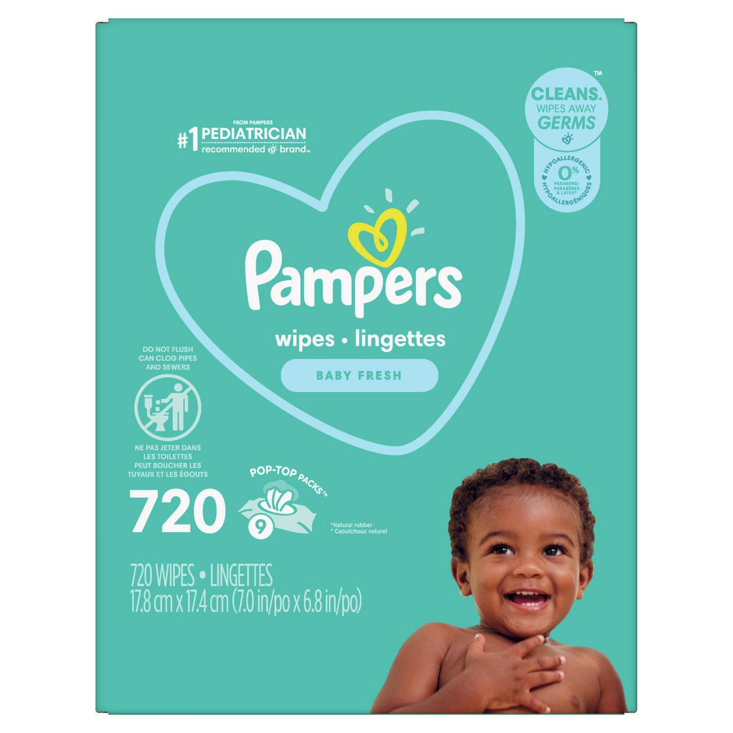 Pampers Complete Clean Wipes, Baby Fresh Scent - 720 wipes