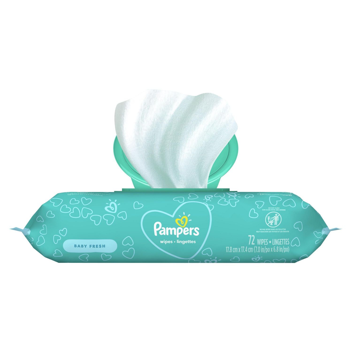 Pampers Complete Clean Wipes, Baby Fresh Scent - 72 wipes