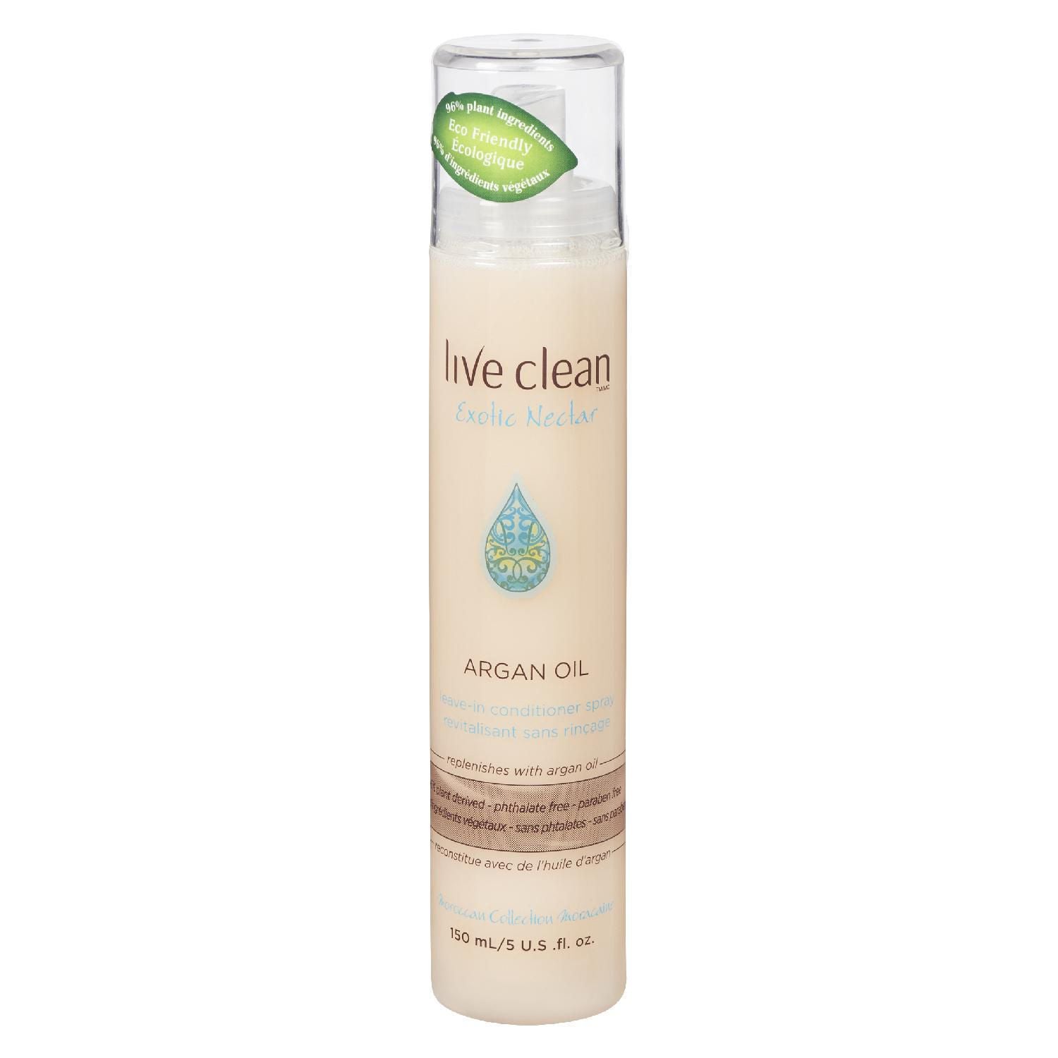 Live Clean Exotic Nectar Argan Oil Leave-in Conditioning Spray - 150 ml