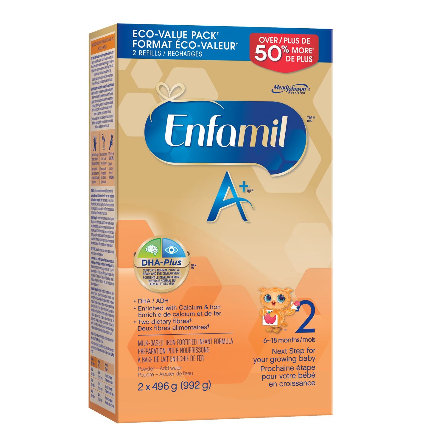 Enfamil A+ 2 (6-18 months) Infant Powder Formula - 2 x 496 g