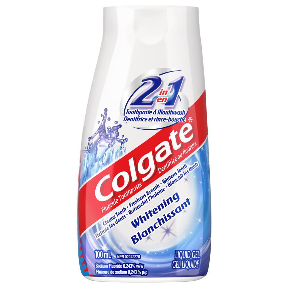 Colgate Liquid Gel 2-in-1 Whitening Toothpaste And Mouthwash - 100 ml