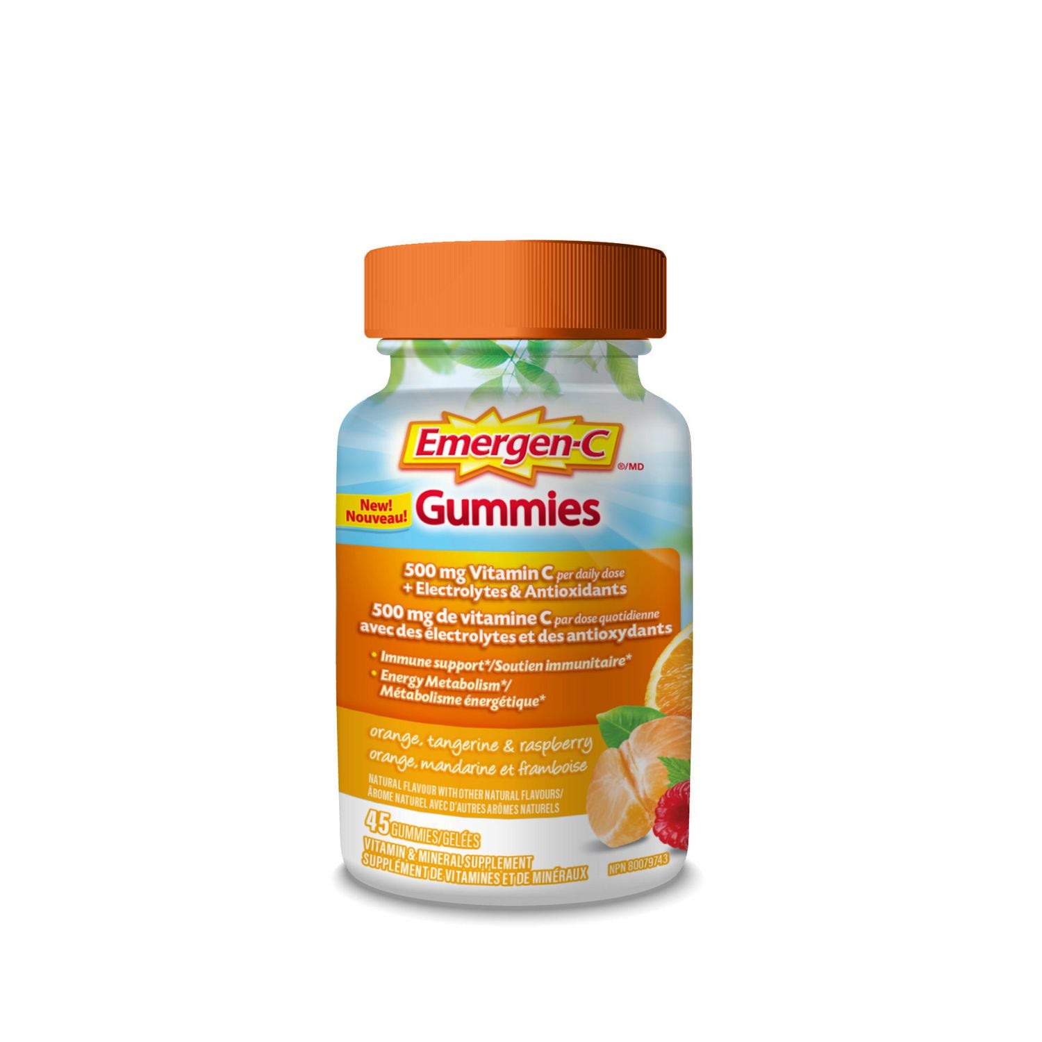 Emergen-C Gummie 500 mg Vitamin C + Electrolytes & Antioxidants - 45 gummies