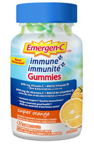Load image into Gallery viewer, Emergen-C Immune+ Gummies 500 mg Vitamin C + 800 IU Vitamin D - 45 gummies
