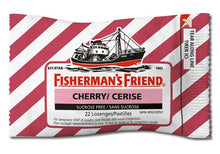 Load image into Gallery viewer, Fisherman&#39;s Friend Sucrose Free Cherry Lozenges - 22 lozenges
