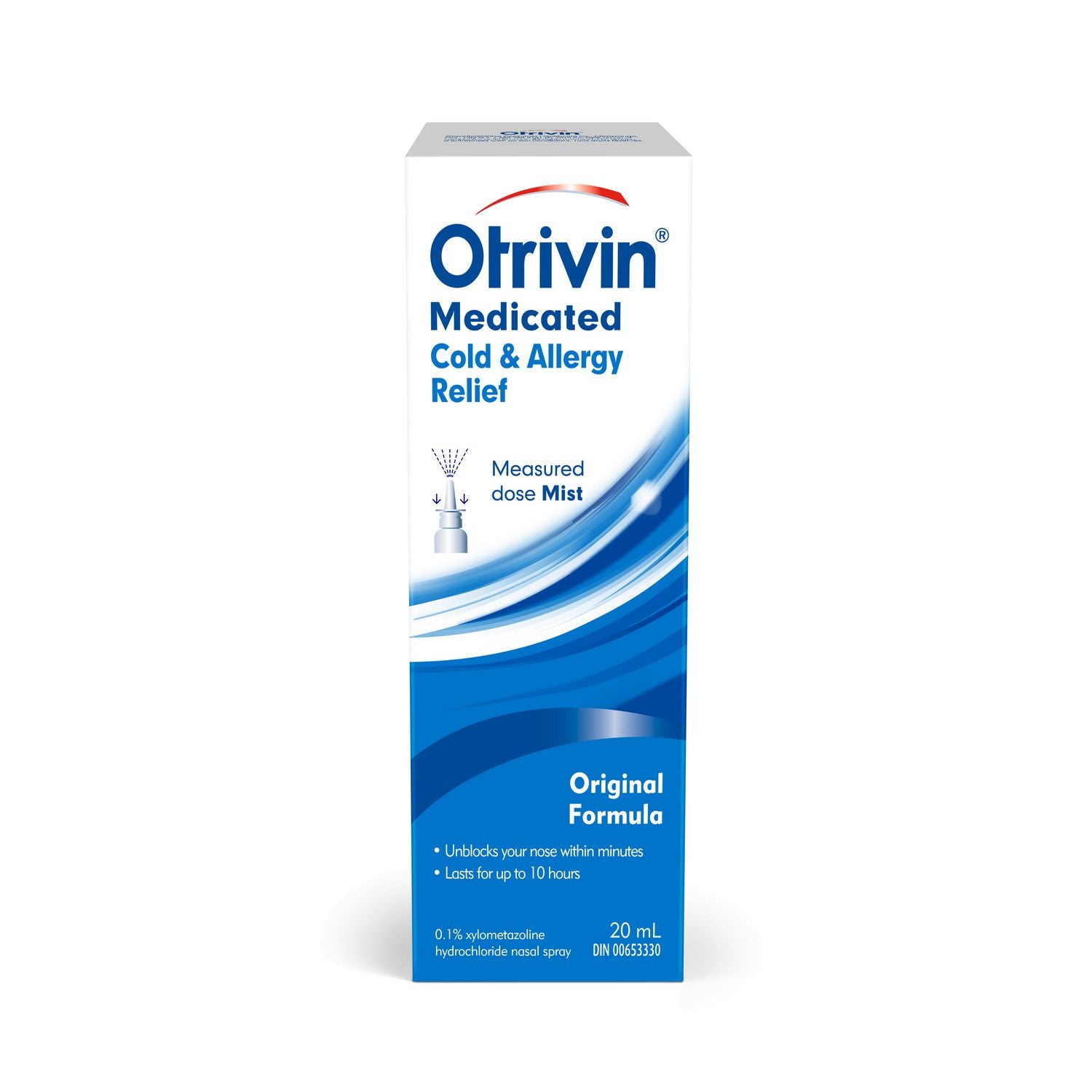Otrivin Medicated Cold & Allergy Relief, Measured Dose Mist - 20 ml