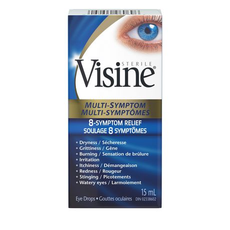 Visine Multi-Symptom 8-Symptom Relief Eye Drops - 15 ml