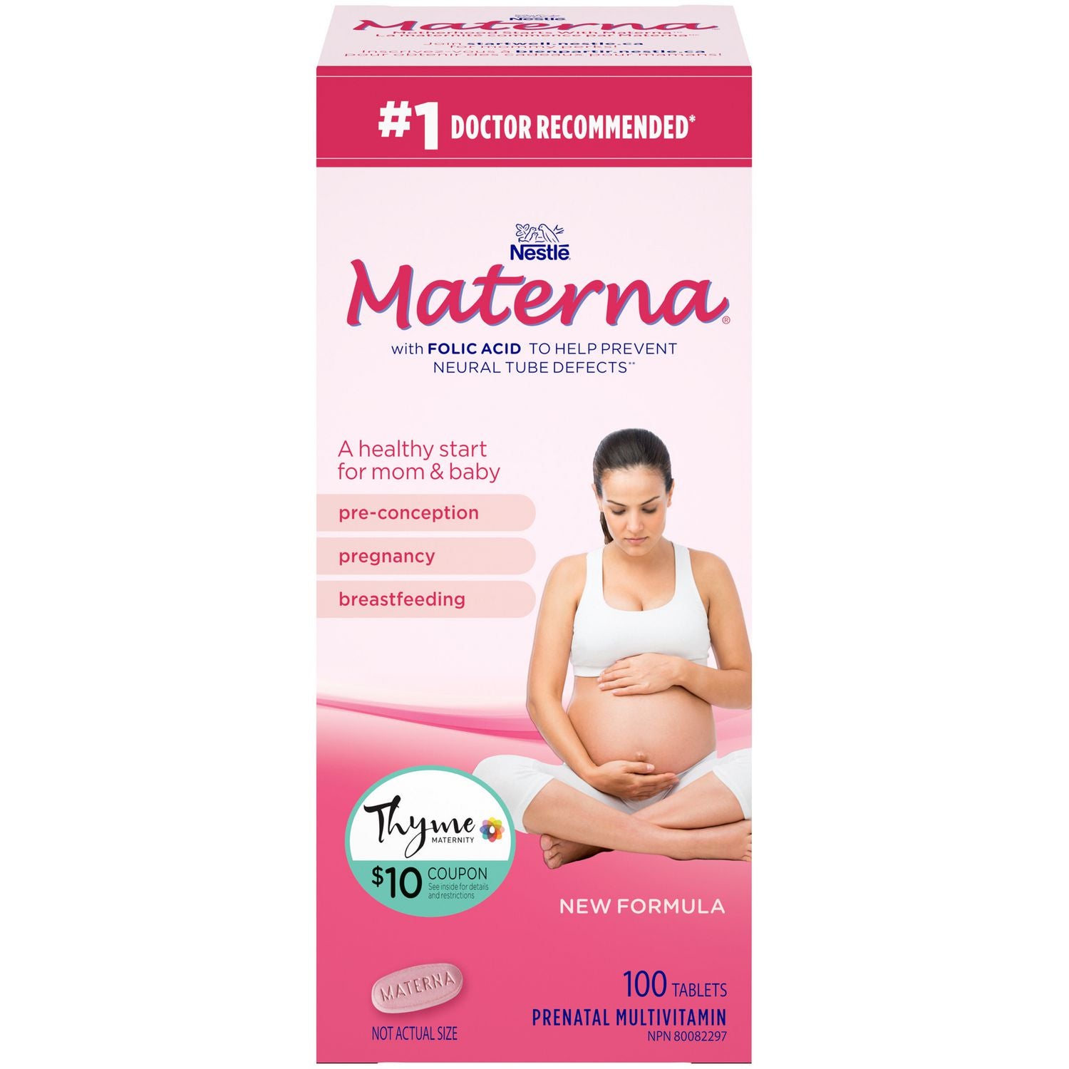 Nestle Materna with Folic Acid - 100 tablets