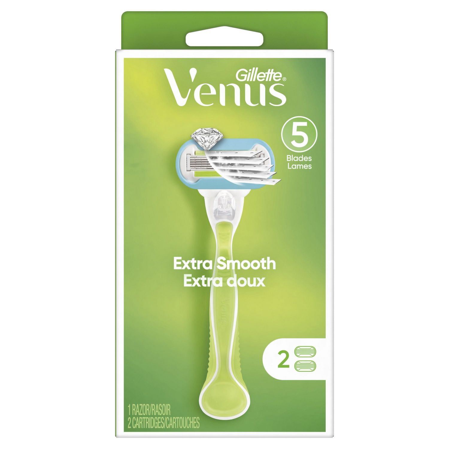 Gillette Venus Extra Smooth Women's Razor - 1 razor, 2 cartridges