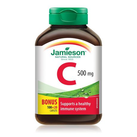 Jamieson Vitamin C Caplets, 500 mg - 120 caplets