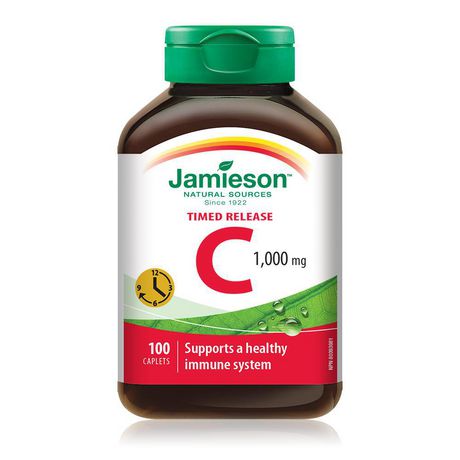Jamieson Timed Release Vitamin C 1000 mg - 100 caplets