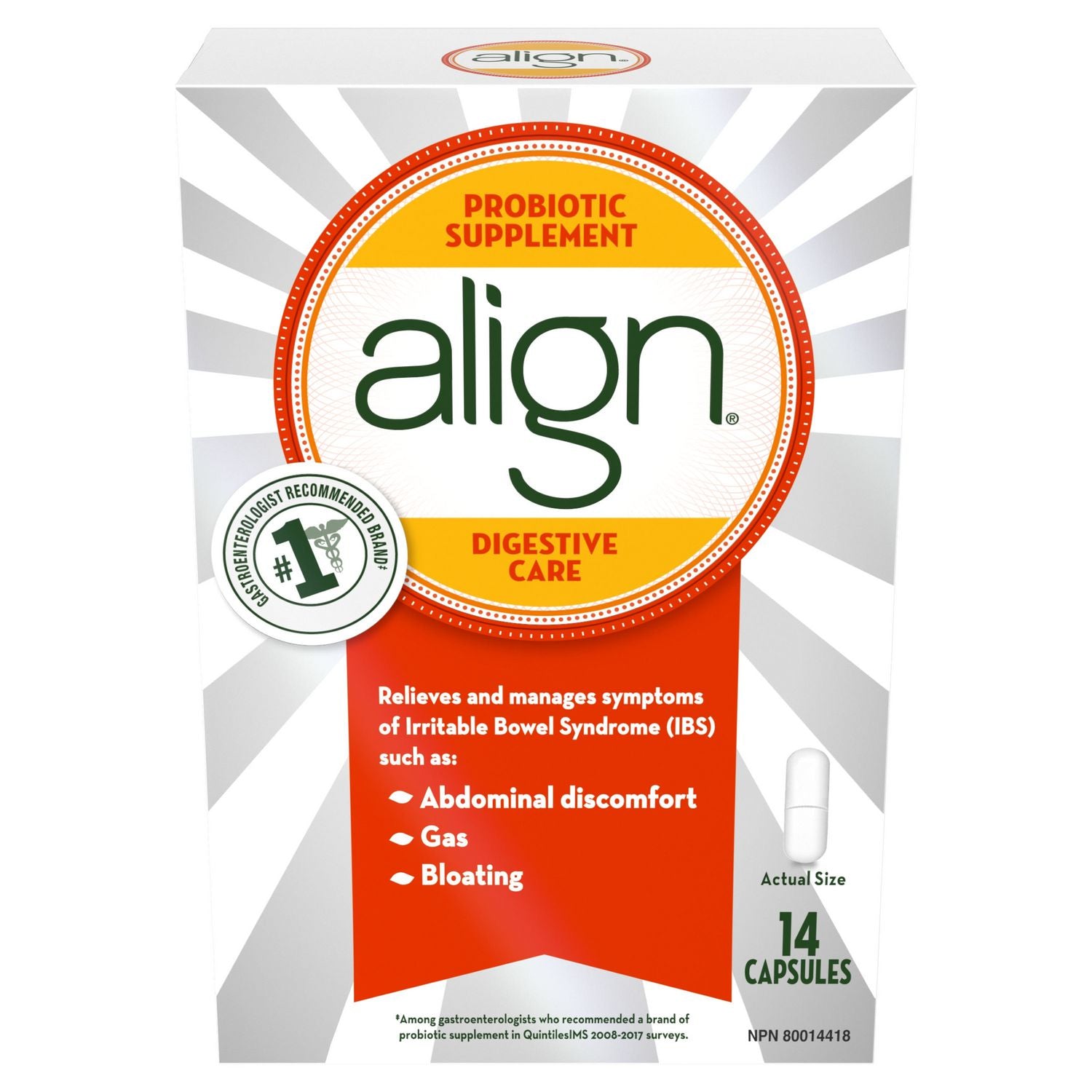 Align Probiotic Supplement - 14 capsules