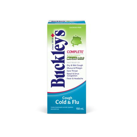 Buckley's Complete Cough, Cold, & Flu Plus Mucus Relief Syrup - 150 ml