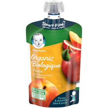 Load image into Gallery viewer, Gerber Organic Puree - 128 ml Apple Summer Peach
