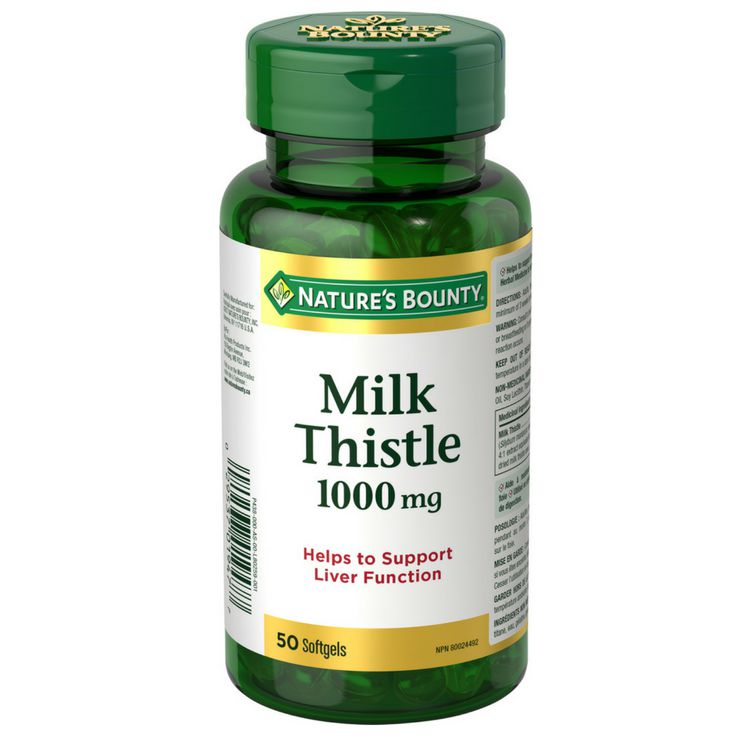 Nature's Bounty Milk Thistle - 50 softgels