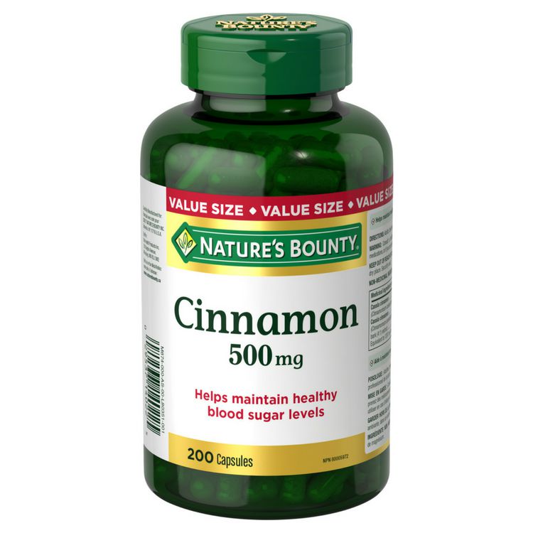 Nature's Bounty Cinnamon Value Size - 200 capsules