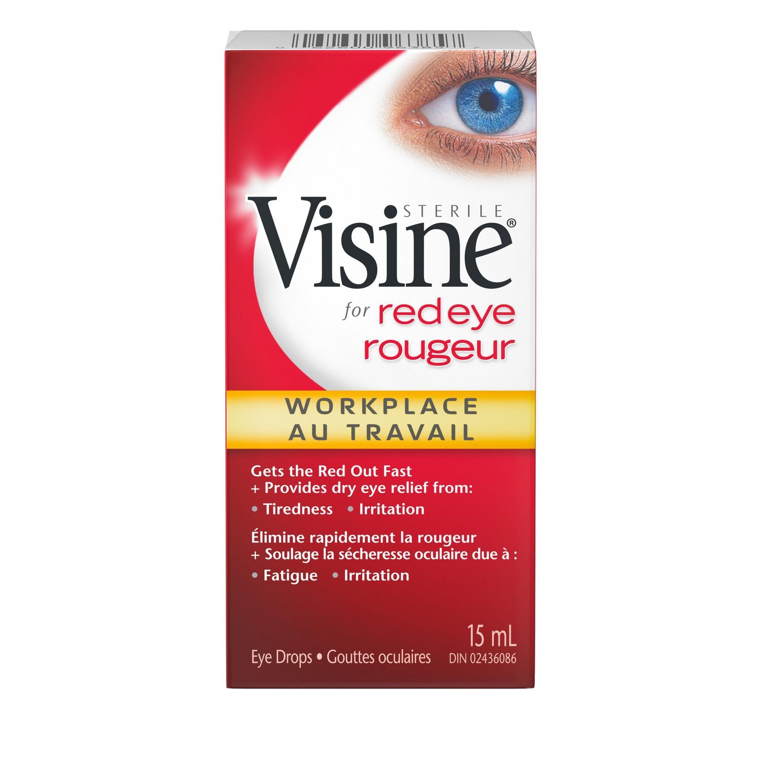 Visine for Red Eye, Workplace Redness Relief - 15 ml