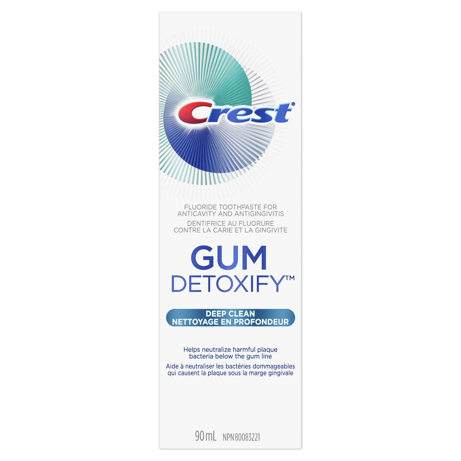 Crest Gum Detoxify Deep Clean Toothpaste - 90 ml