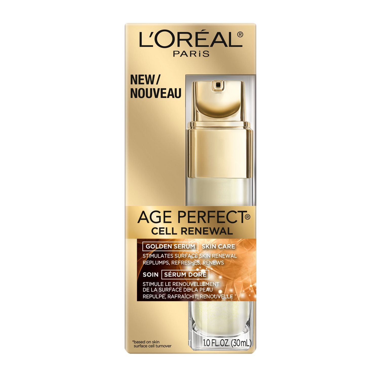 L'Oreal Age Perfect Cell Renewal, Golden Serum Skin Care - 30 mL 