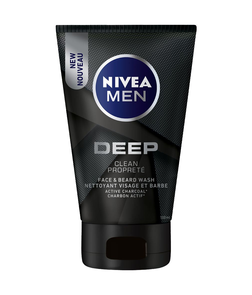 Nivea Men Deep CleanFace & Beard Wash - 100 ml