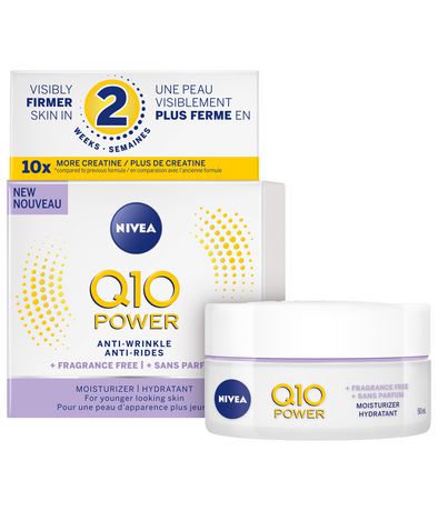 Nivea Q10 Power Anti-Wrinkle + Fragrance-Free Moisturizer for Sensitive Skin - 50 ml