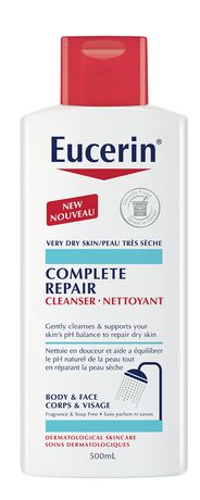 Eucerin Complete Repair Cleanser Body & Face - 500 ml