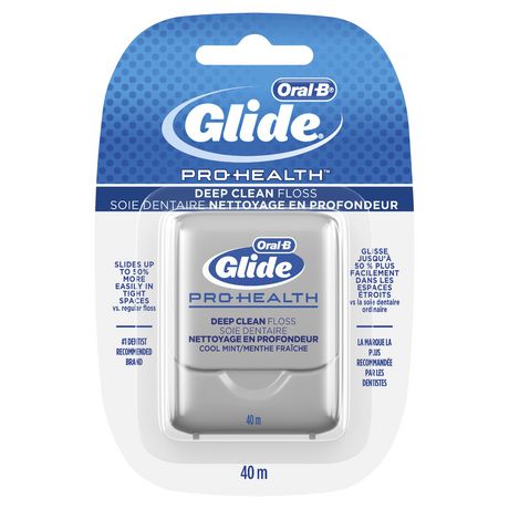 Oral-B Glide Pro-Health Deep Clean Dental Floss, Cool Mint - 40 m