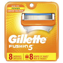 Load image into Gallery viewer, Gillette Fusion5 Men&#39;s Razor Blade Refills - 8 cartridges
