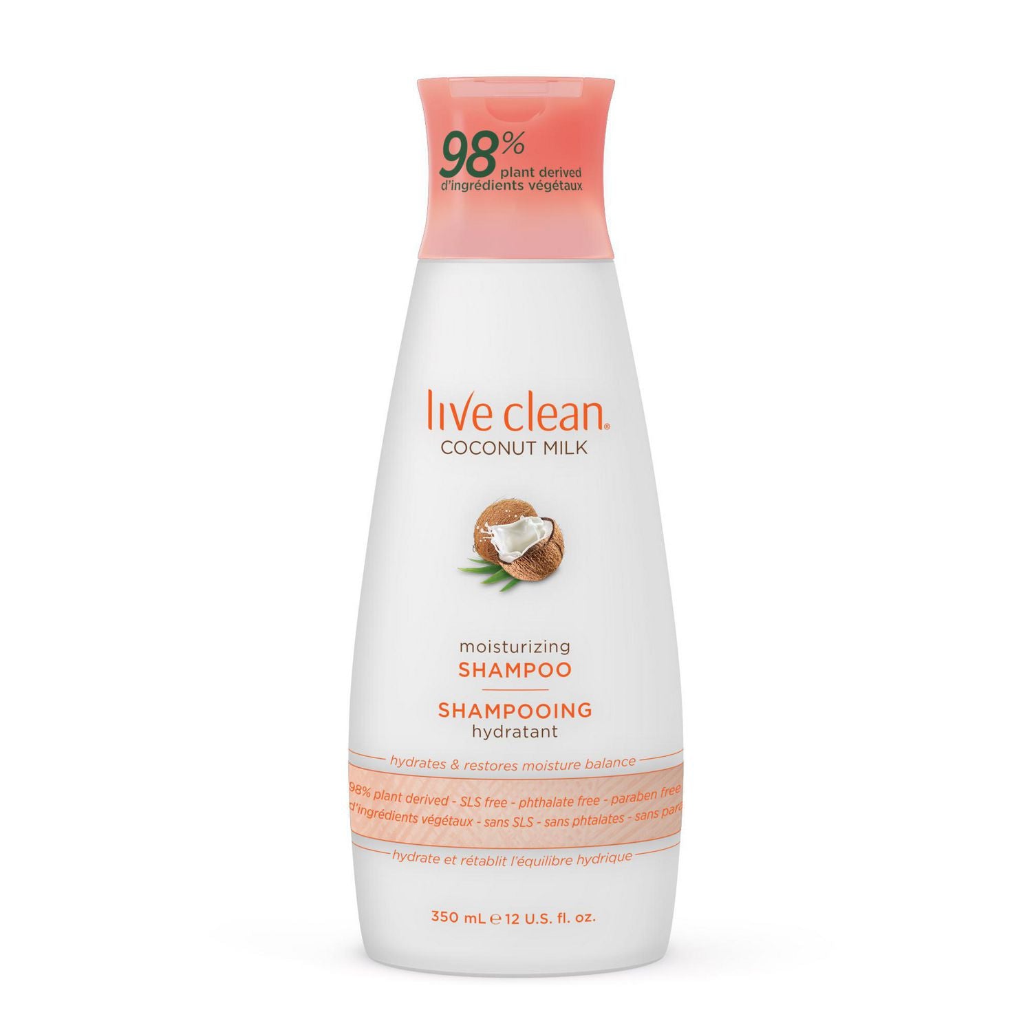 Live Clean Coconut Milk, Moisturizing Shampoo - 350 ml