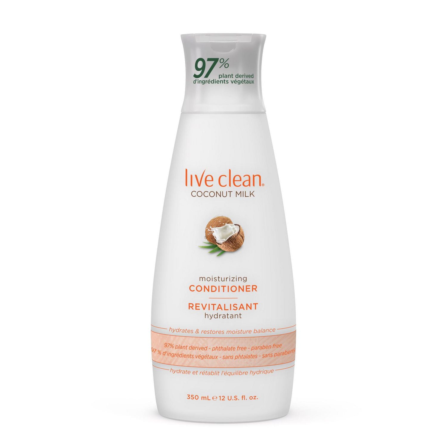 Live Clean Coconut Milk, Moisturizing Conditioner - 350 ml