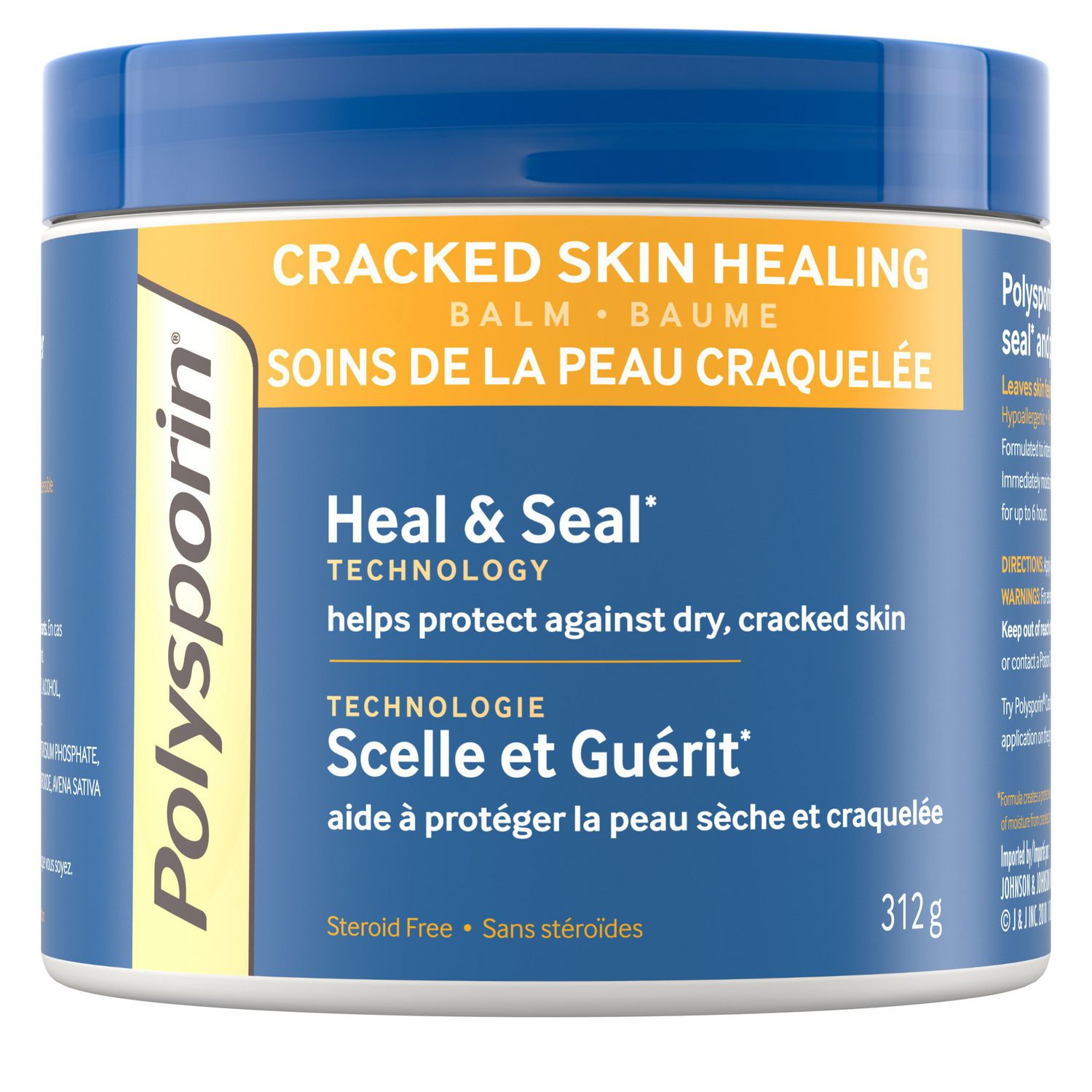 Polysporin Cracked Skin Healing Balm - 312 g