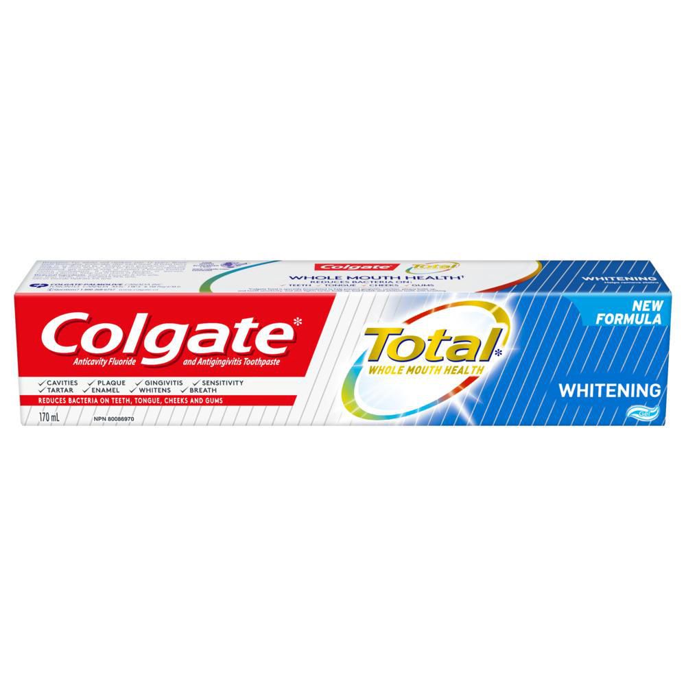 Colgate Total Whitening Toothpaste, Gel - 170 ml