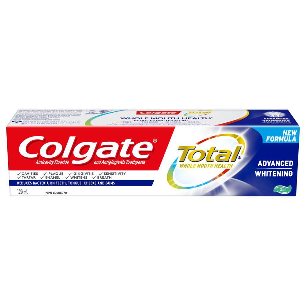 Colgate Total Advanced Whitening Toothpaste, Gel - 120 ml