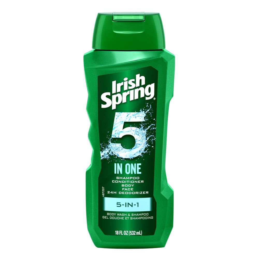 Irish Spring 5 in One Shampoo, Conditioner, Body, Face, Deodorizer - 532 ml