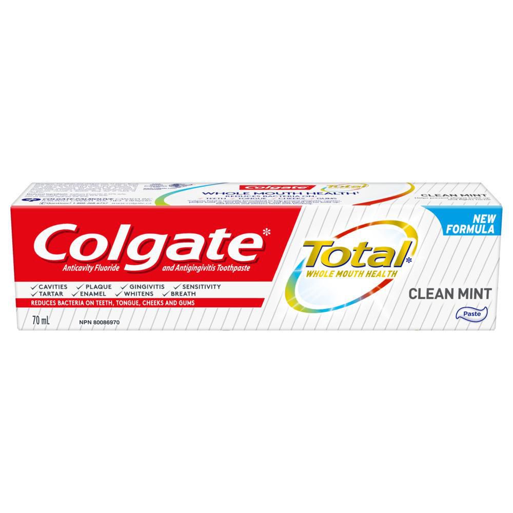 Colgate Total Toothpaste, Clean Mint - 70 ml