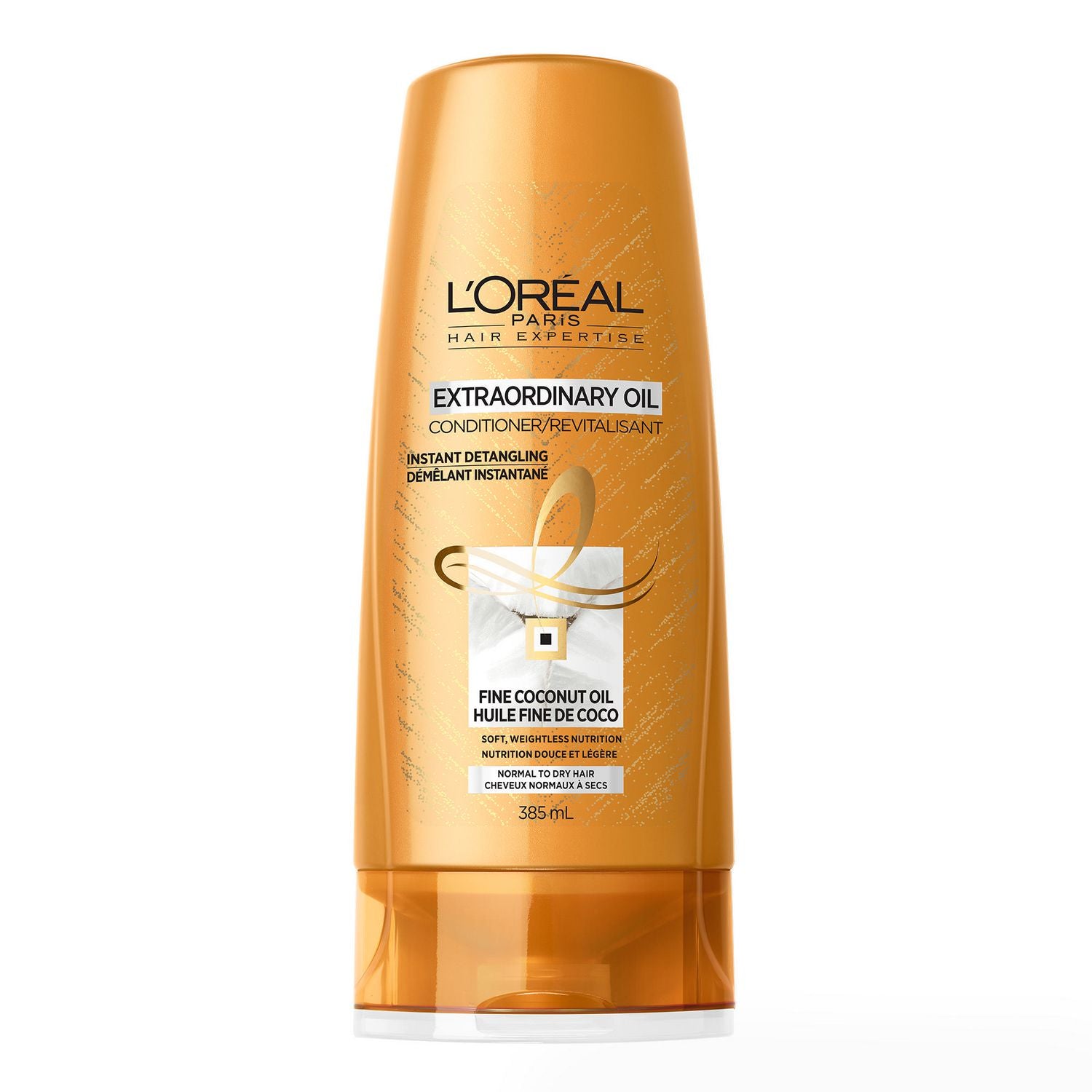L'Oreal Paris Hair Expertise, Extraordinary Oil Conditioner with Fine Coconut Oil - 385 ml