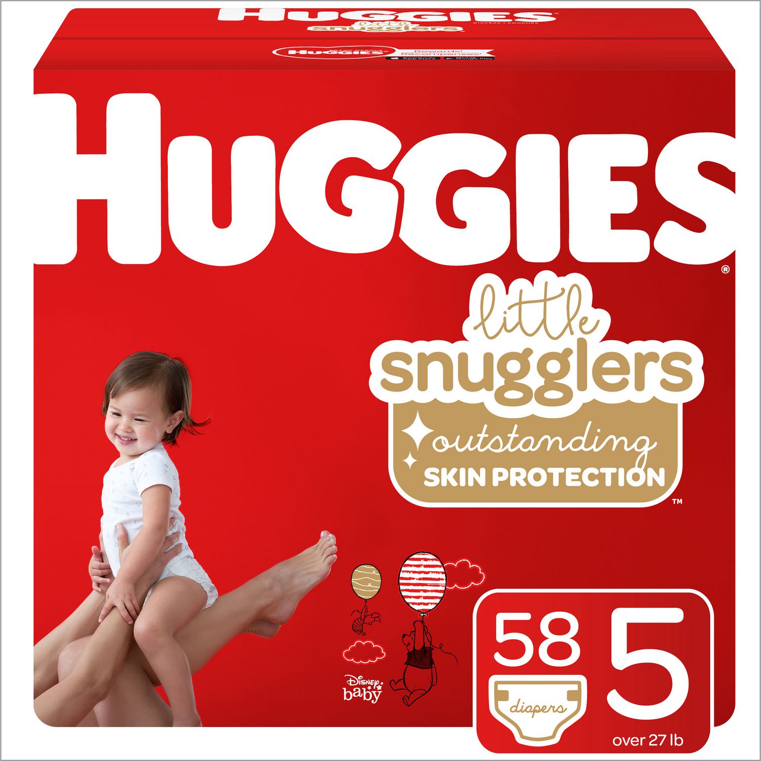 Huggies Little Snugglers Size 5 - 58 diapers
