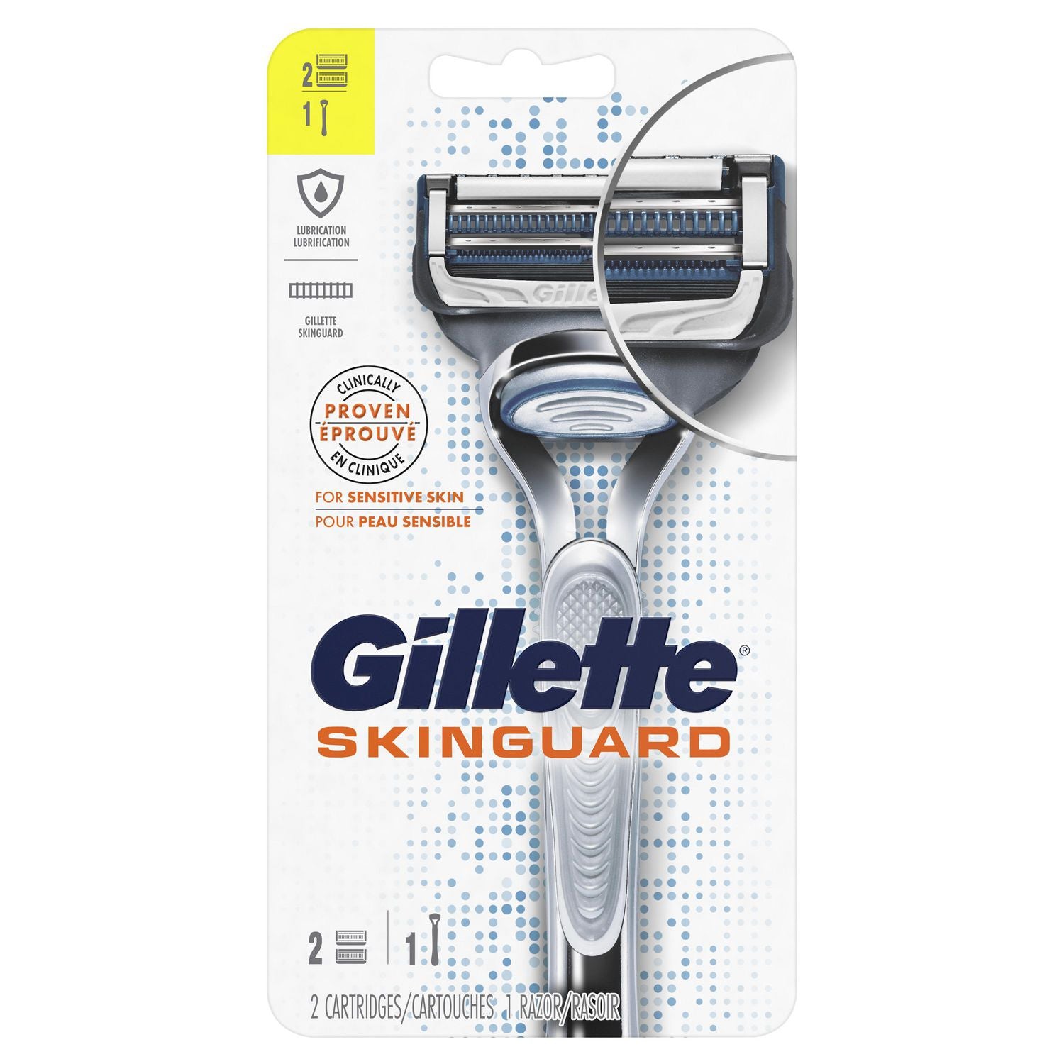 Gillette SkinGuard - 1 razor, 2 cartridges