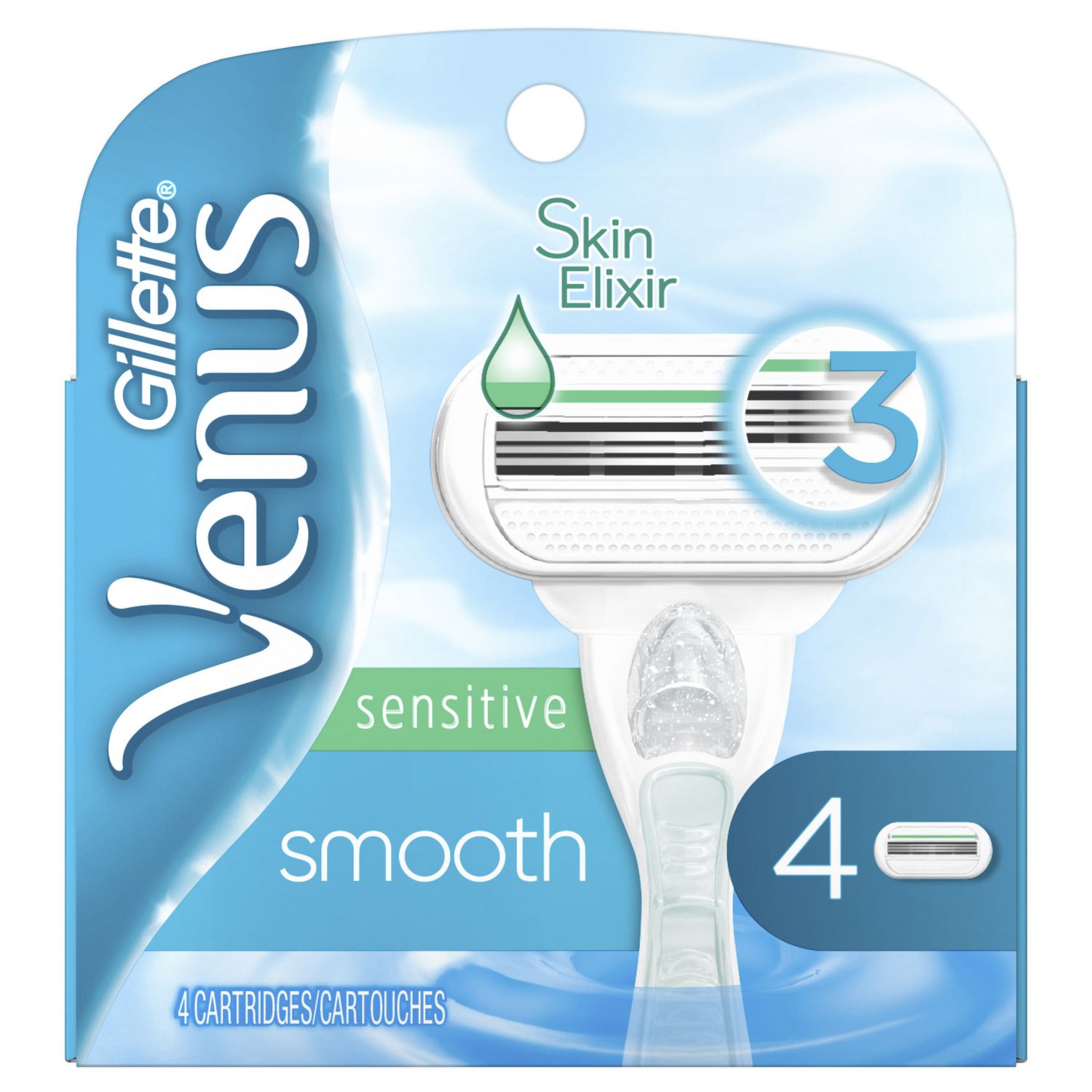Gillette Venus Sensitive Smooth Women's Blade Refills - 4 cartridges