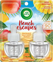 Load image into Gallery viewer, Air Wick Plug-in Air Freshener, Scented Oil Refills, Beach Escapes: Maui Sweet Mango - 2 refills
