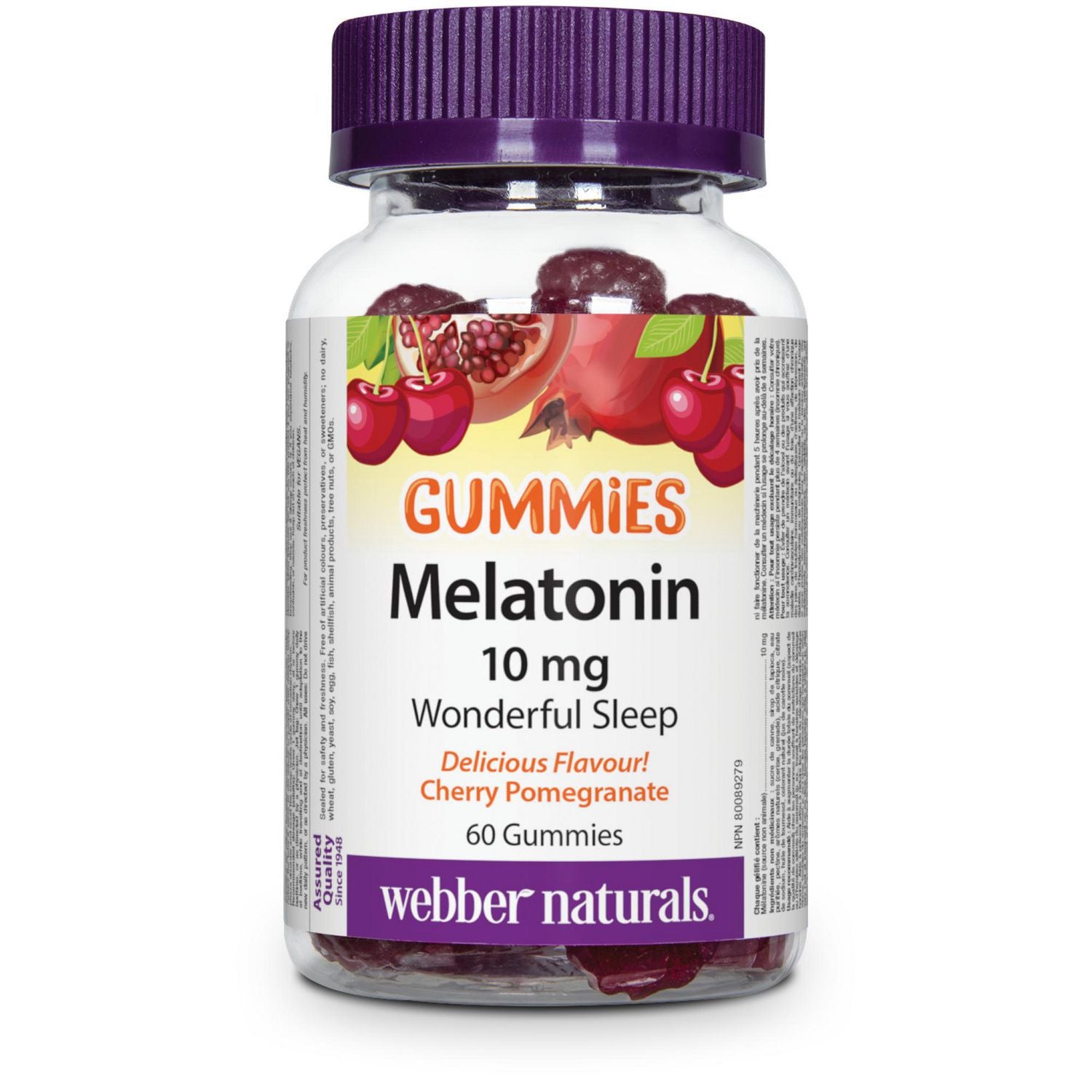 Webber Naturals Gummies Melatonin 10 mg - 60 gummies