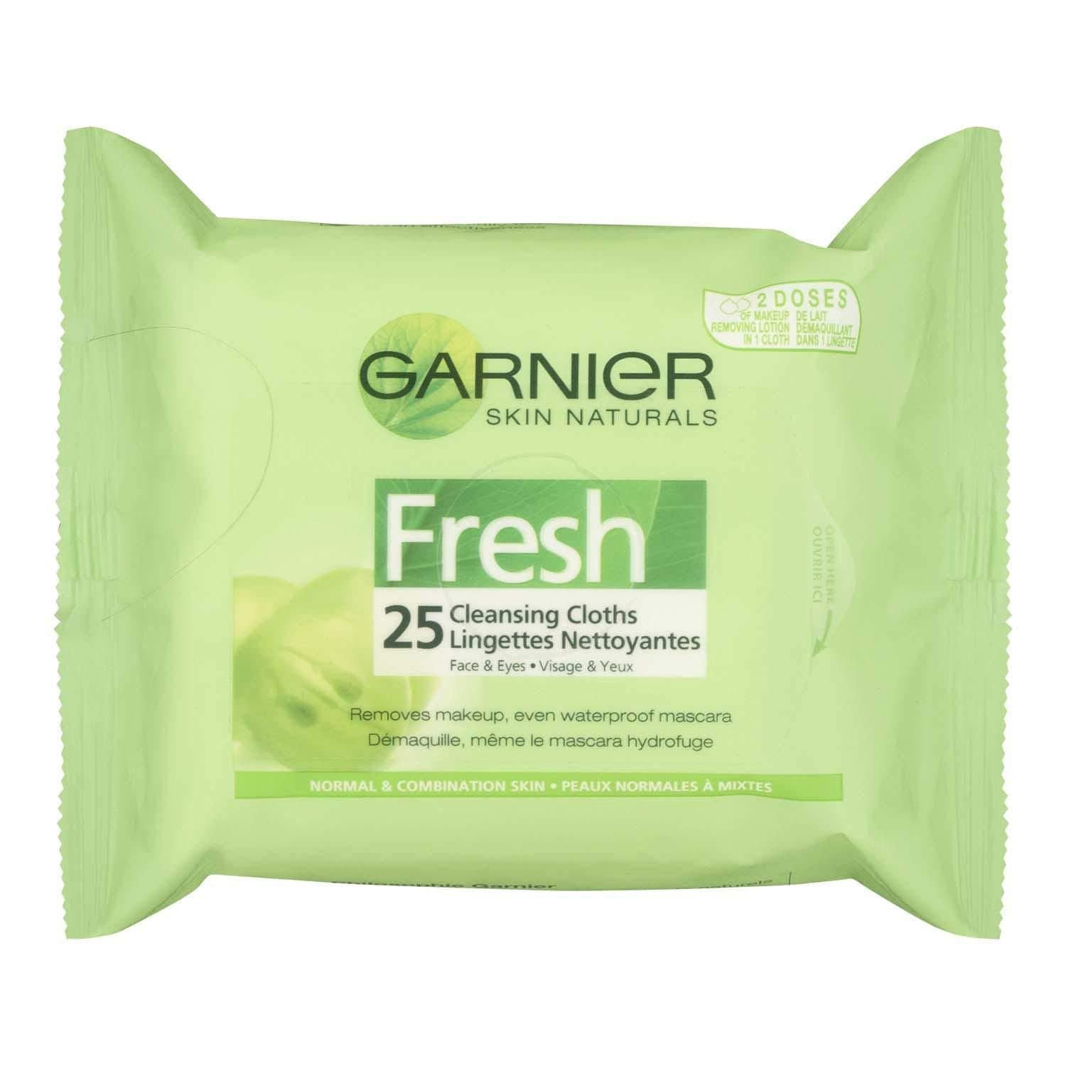Garnier Skin Naturals Fresh Cleansing Cloths - 25 cleansing cloths