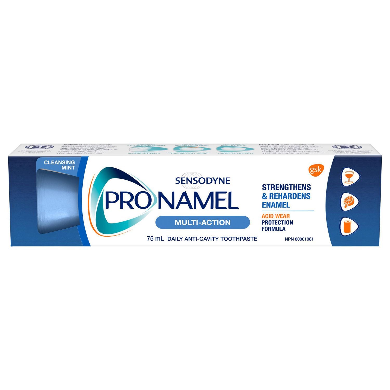 ProNamel Multi-Action Enamel Care Toothpaste, Cleansing Mint - 75 ml