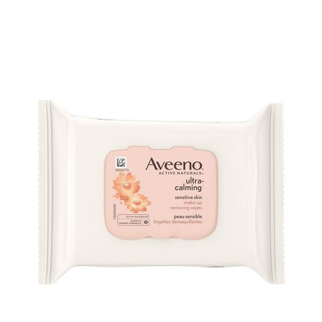 Aveeno Ultra Calming Sensitive Skin Make-up Removing Wipes - 25 wipes