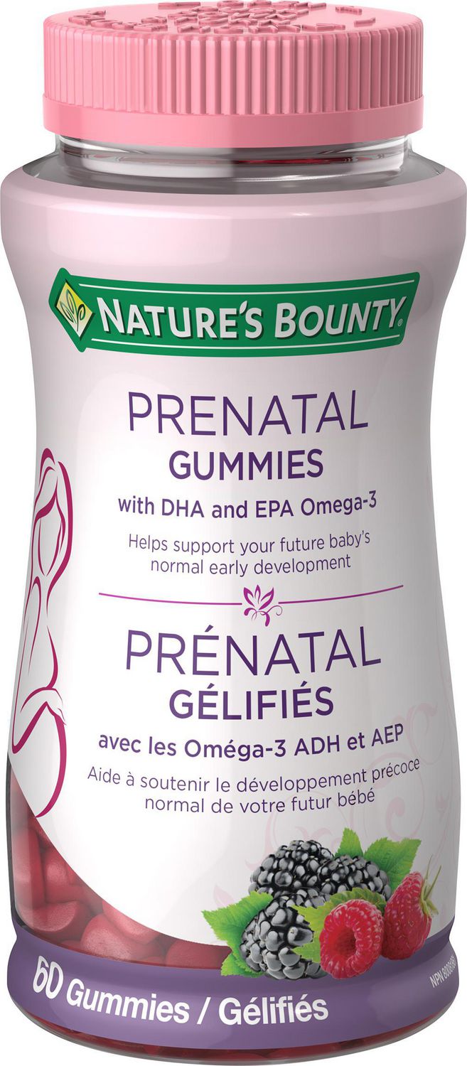 Nature's Bounty Prenatal Gummies with DHA & EPA Omega-3 - 60 gummies