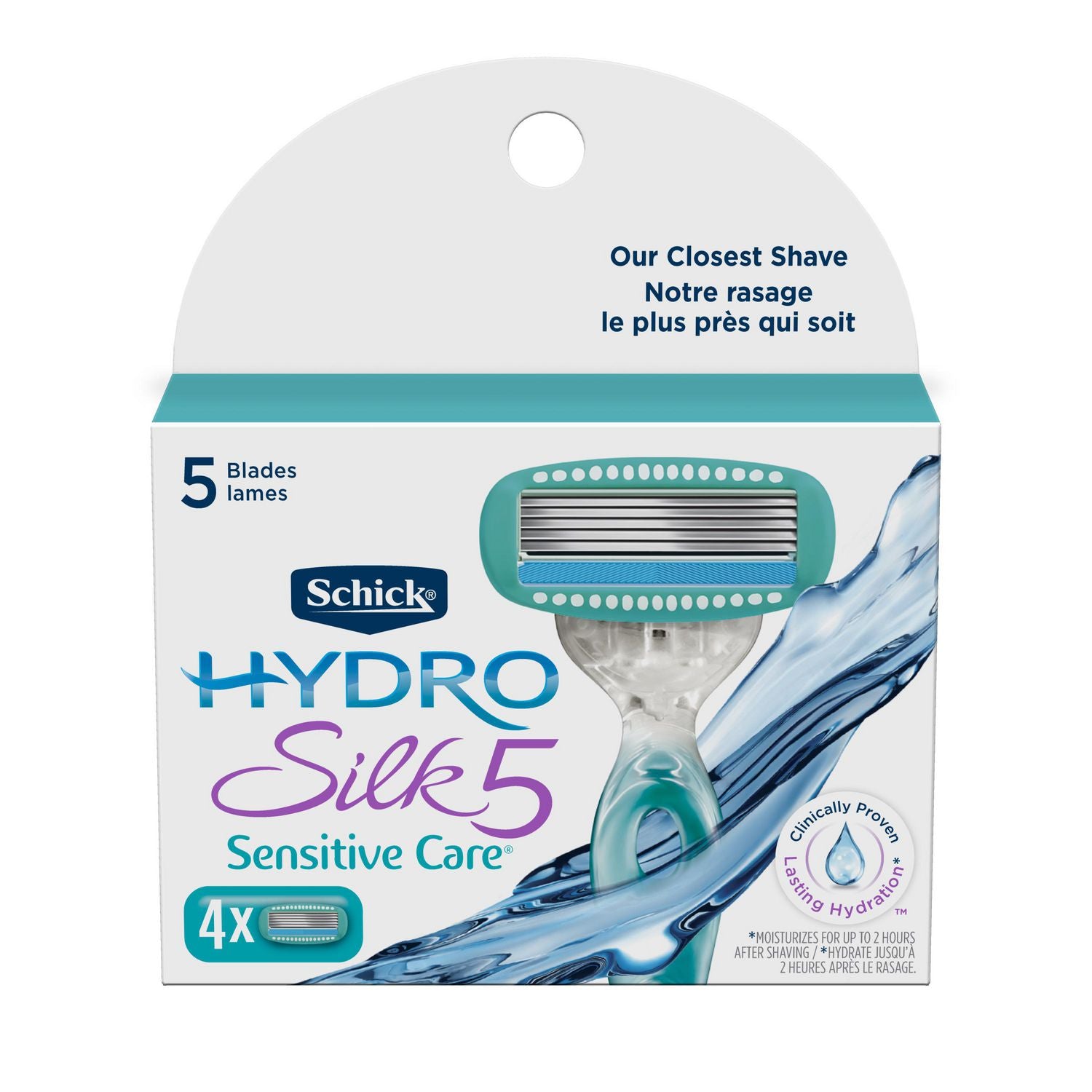 Schick Hydro Silk5 Sensitive Care Women’s Razor Refills - 4 razor refills