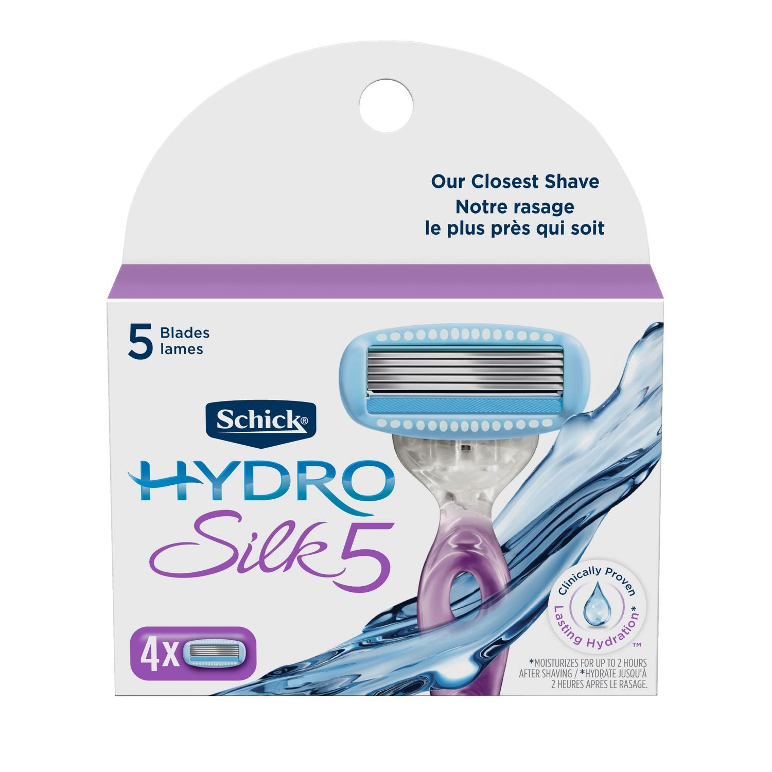Schick Hydro Silk5 Women’s Razor Refills - 4 razor refills