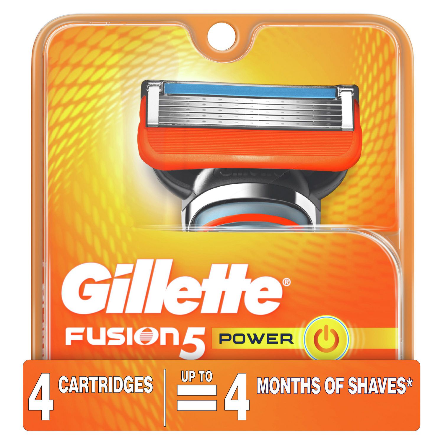Gillette Fusion5 Power Men's Razor Blade Refills - 4 cartridges