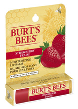 Load image into Gallery viewer, Burt&#39;s Bees 100% Natural Moisturizing Lip Balm, Strawberry - 4.25 g
