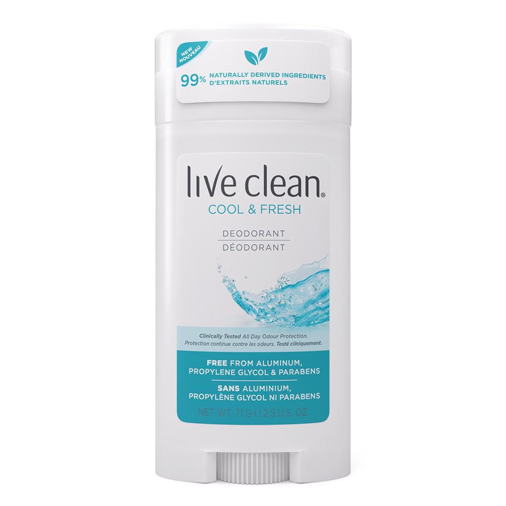 Live Clean Deodorant, Cool & Fresh - 71 g