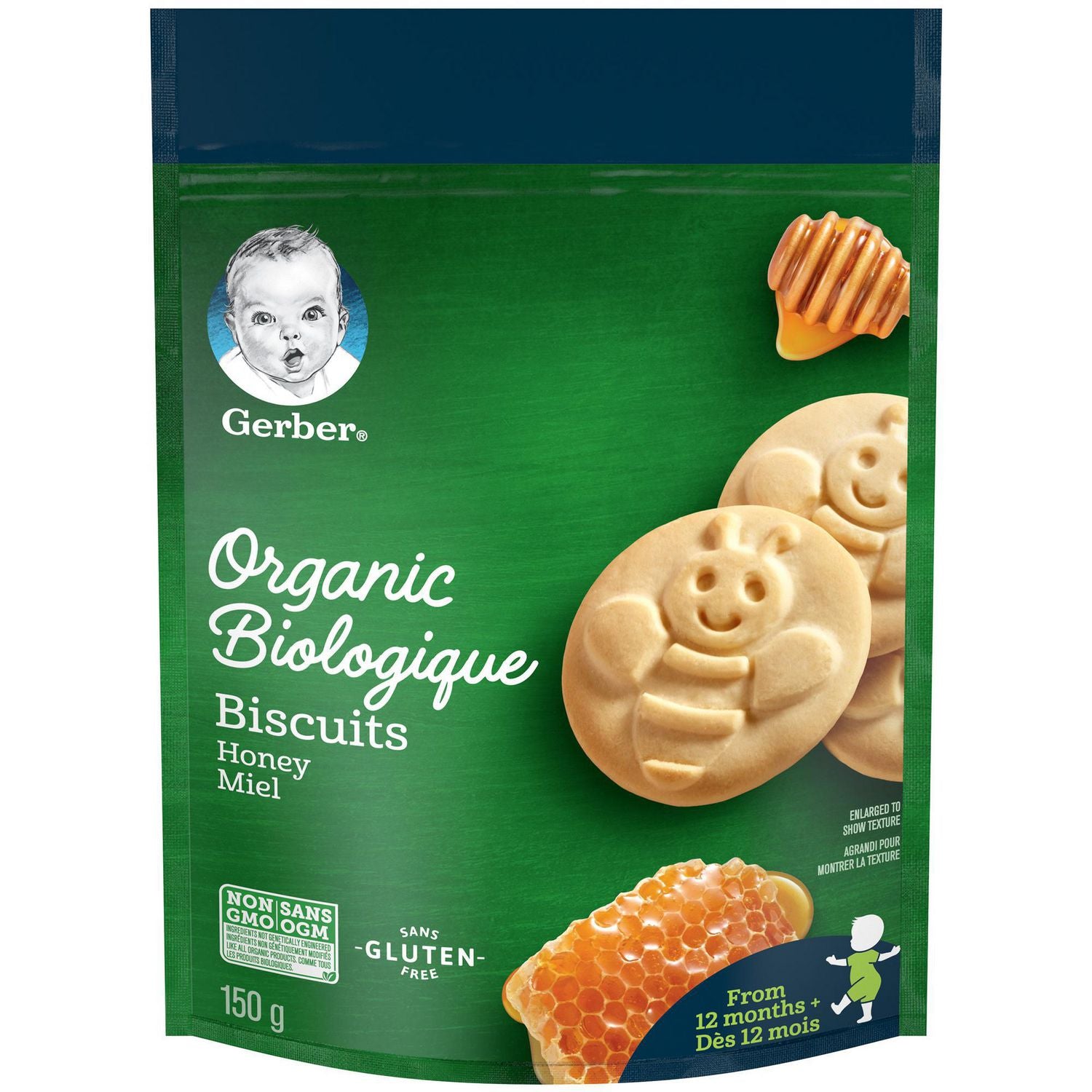 Gerber Organic Honey Flavour Biscuits (from 12 months)